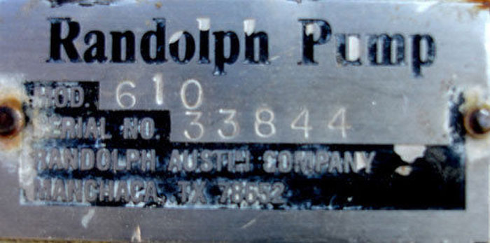 Randolph Peristaltic Hose Pump, Model 610, Aluminum Housing (85433)