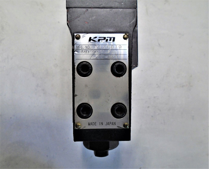 KPM Kawasaki RDPV4P-10 Hydraulic Block w/ Solenoid Valve, K5Z0019 or K930005