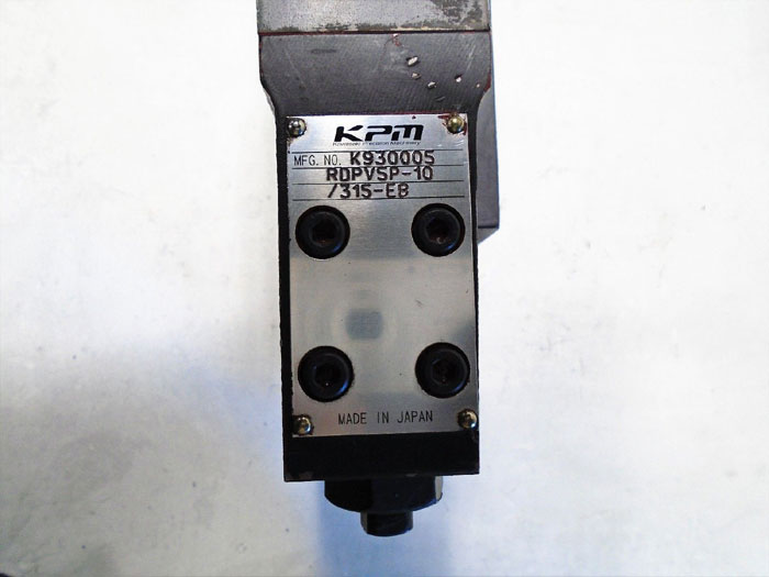 KPM Kawasaki RDPV4P-10 Hydraulic Block w/ Solenoid Valve, K5Z0019 or K930005