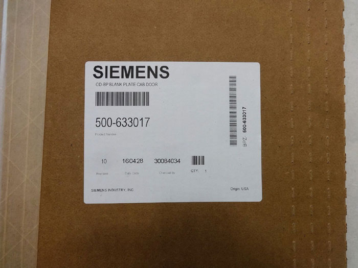 Siemens OD-BP Blank Plate Cab Door 500-633017 & Lens Plate 500-633016 *Lot of 5*