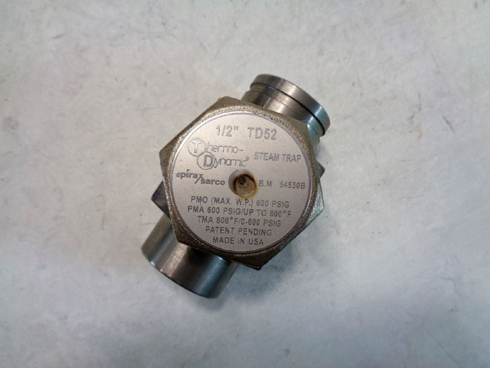 Spirax Sarco TD52 1/2" Thermo Dynamic Steam Trap 54530B