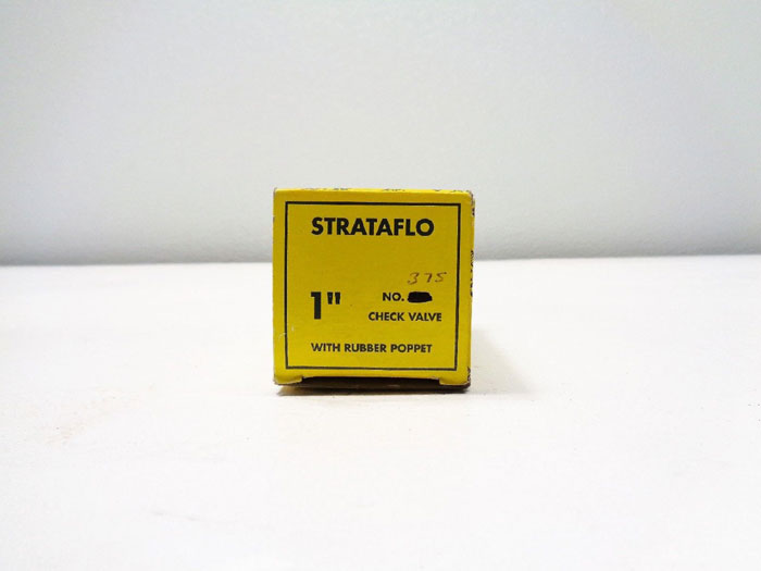 Strataflo 1" FNPT Check Valve No. 375 200LB Bronze w/ Rubber Poppet *Lot of (5)*