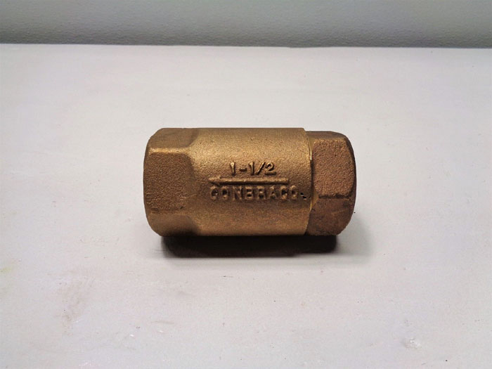 Apollo Conbraco 1-1/2" FNPT In-Line Ball Cone Check Valve, Bronze *Lot of (2)*