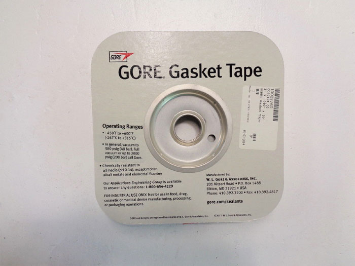 Lot of (3) Gore 1" x 0.40" x 50' Gasket Tape, 13023760, 0050401.00