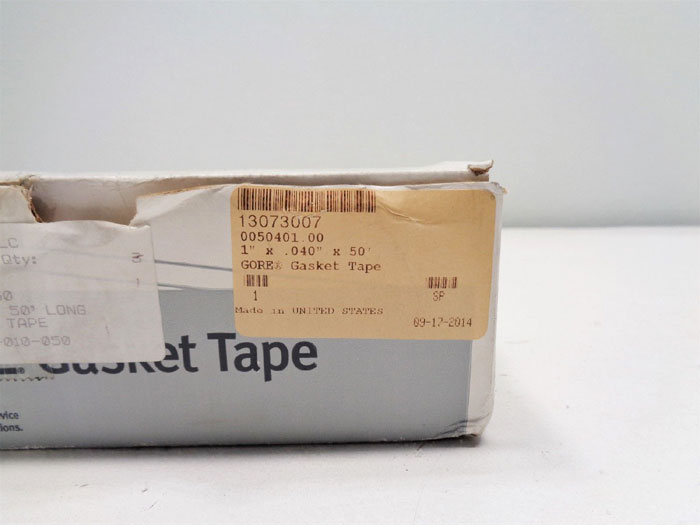 Lot of (3) Gore 1" x 0.40" x 50' Gasket Tape, 13023760, 0050401.00