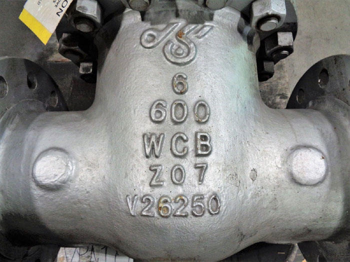 DSI 6" 600# WCB Gate Valve