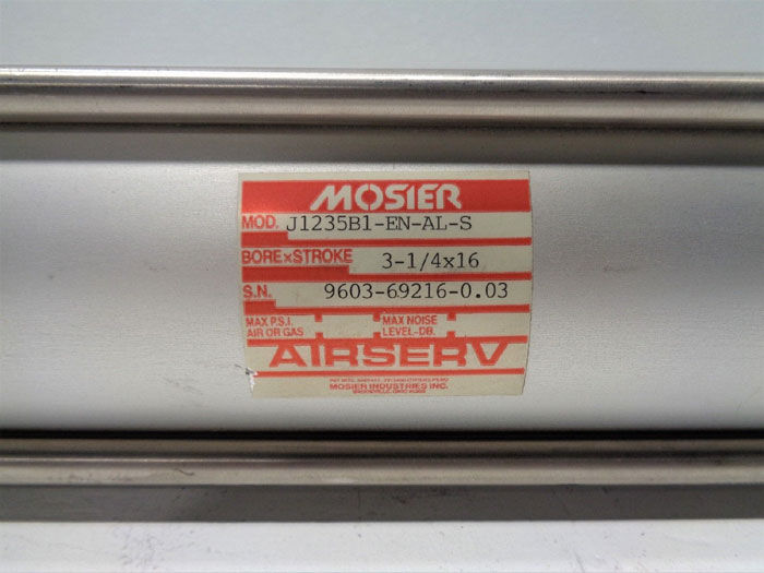 Mosier Air Cylinder J1235B1-EN-AL-S