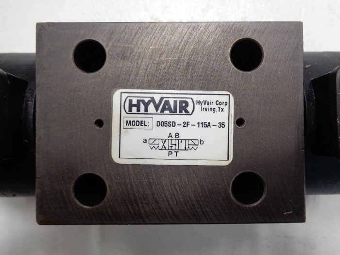 Hyvair D05 Double Solenoid Hydraulic Valve – D05S-2C-115A-35 – For Oil Systems, NG10/CETOP 5