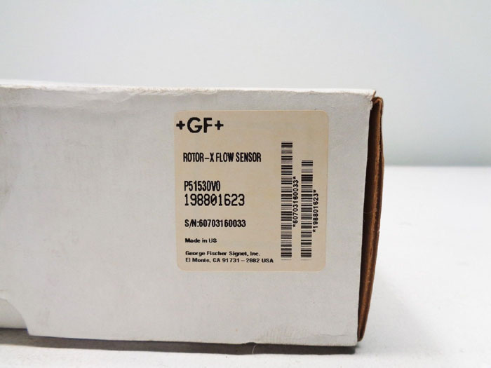 GF Signet Rotor-X Flow Sensor P51530V0, 198801623