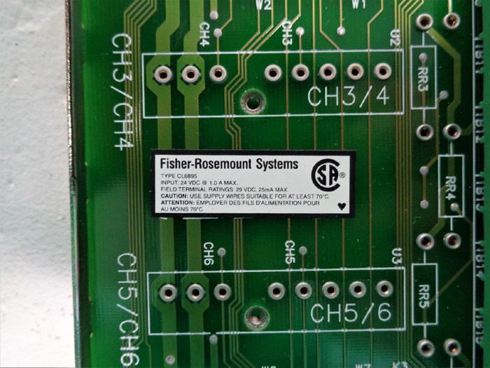 Fisher Rosemount CL6895X1-A1 Analog Smart Device Input Term Panel 12P0247X032