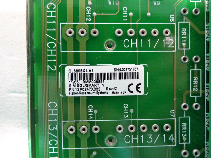 Fisher Rosemount CL6895X1-A1 Analog Smart Device Input Term Panel 12P0247X032