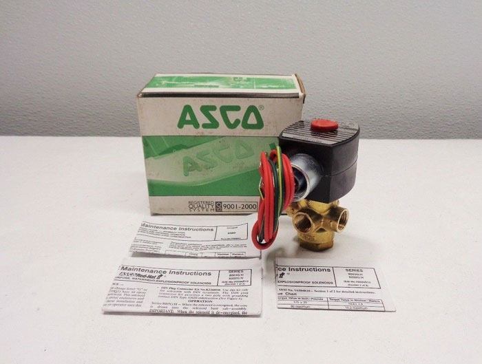 ASCO Red Hat 1/4" Solenoid Valve EF8320G172 & EF8003G1