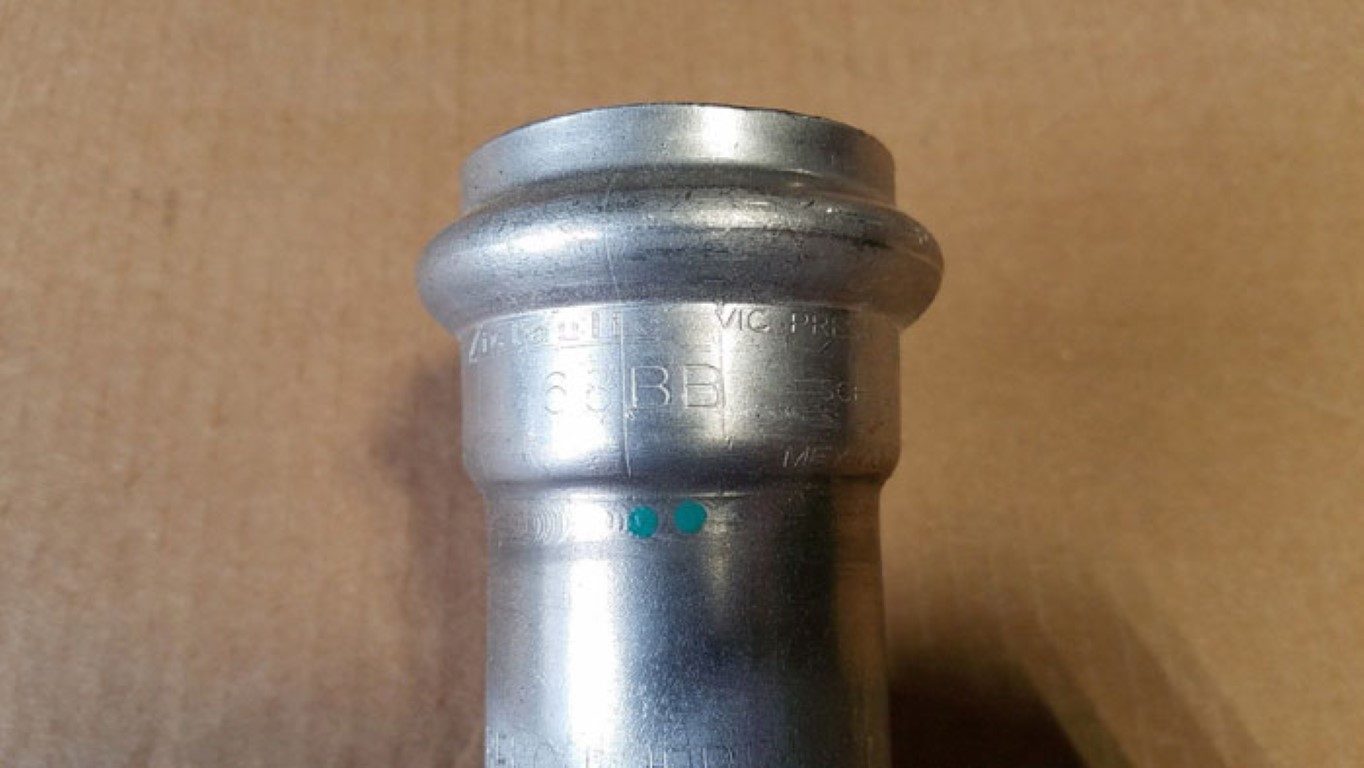 Victaulic Vic-Press 1-1/2" Male Thread Adapter 316 Stainless Steel, Sch10S #P576