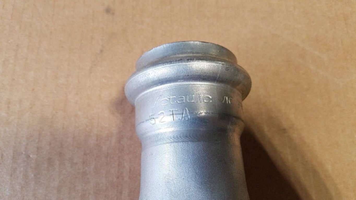 Victaulic Vic-Press 2" x 1-1/2" Concentric Reducer 316 Stainless Steel #P574