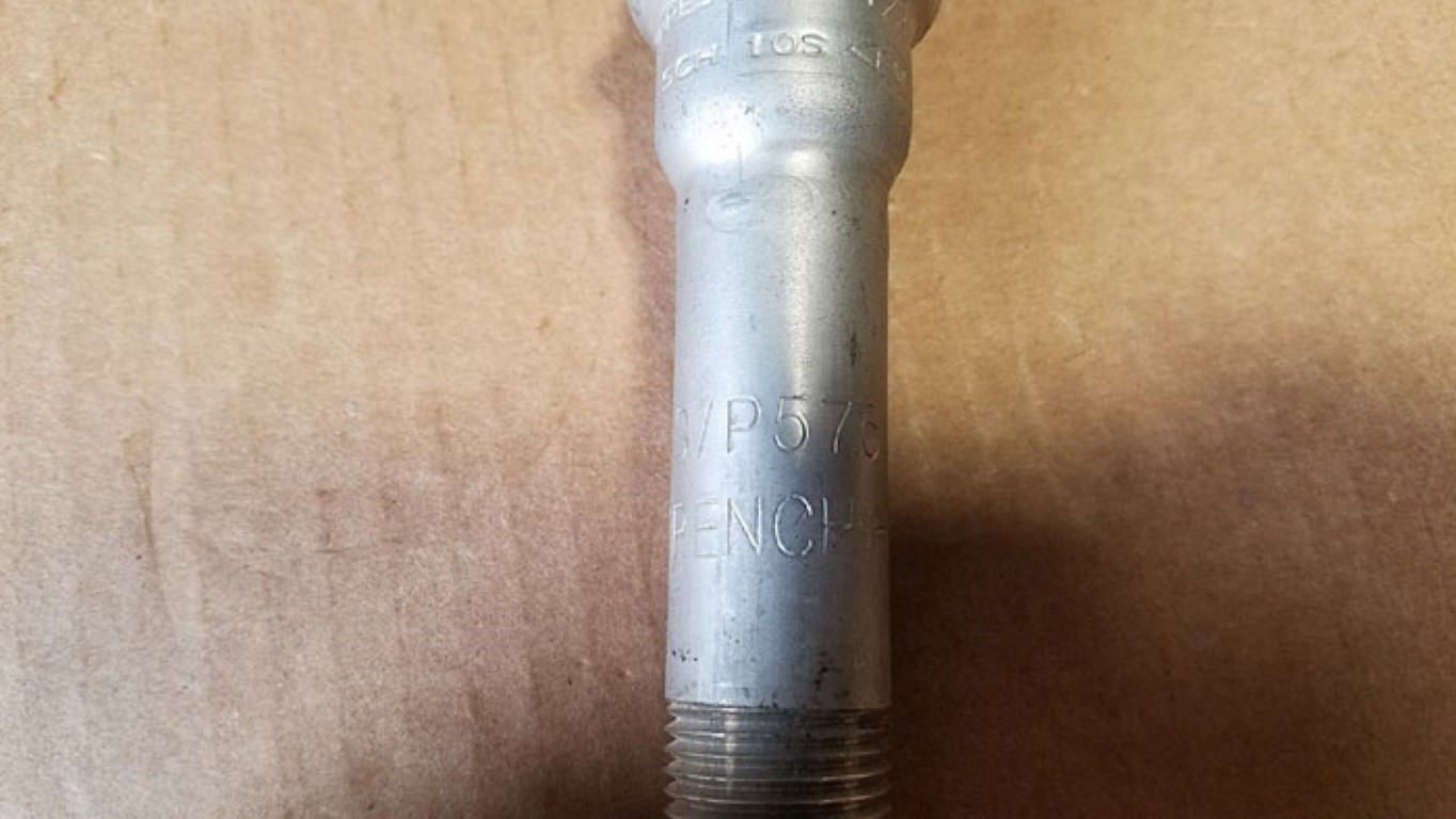 Vic-Press P576 1" Male Threaded Adapter Type 316 SCH10S Stainless Steel 