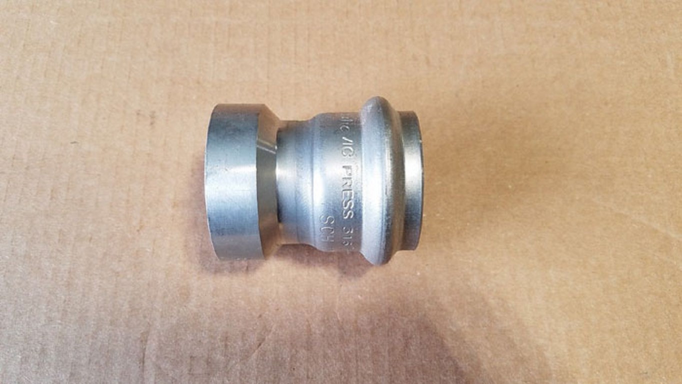 Victaulic Vic-Press 1-1/2" Female Threaded Adapter 316SS #P579