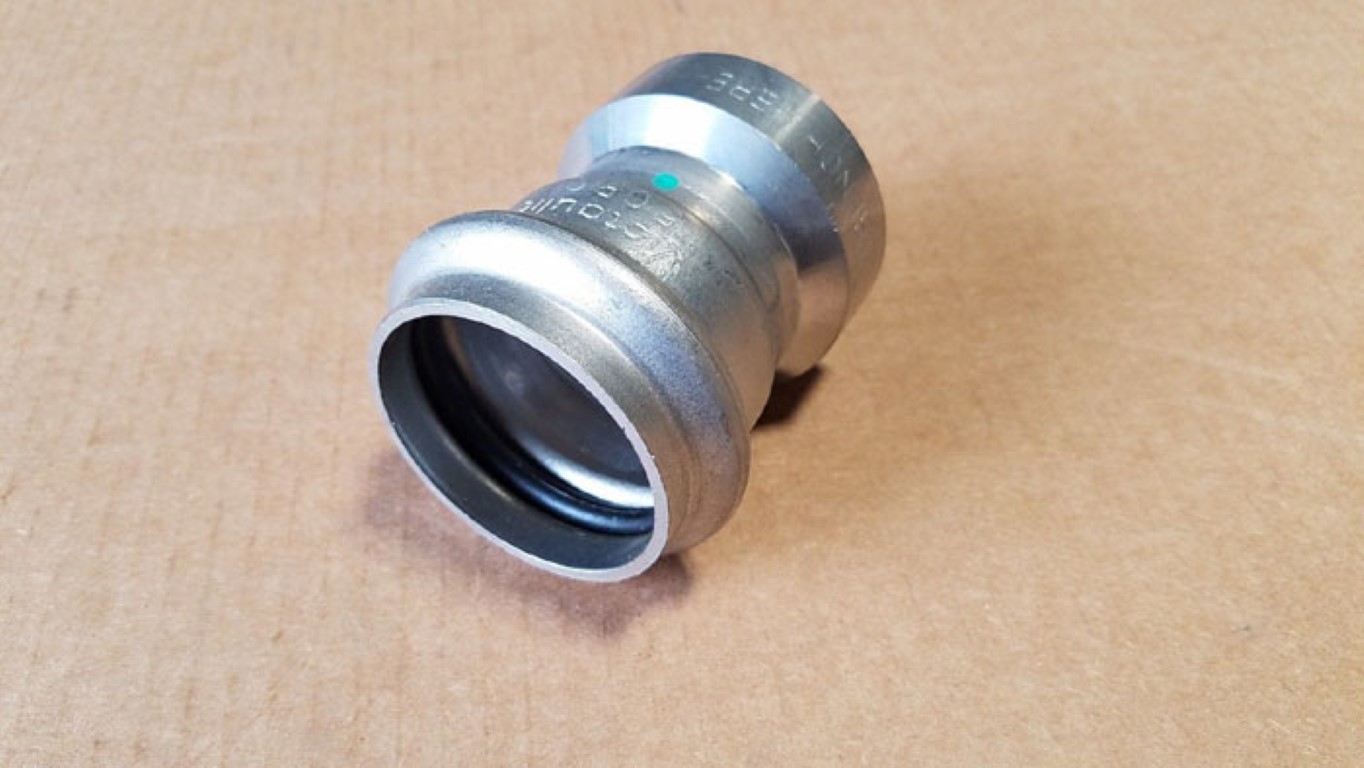 Victaulic Vic-Press 1-1/2" Female Threaded Adapter 316SS #P579