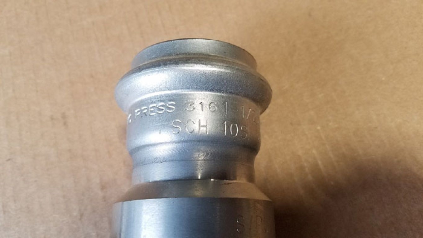 Victaulic Vic-Press 1-1/2" Female Threaded Adapter 316SS #P579