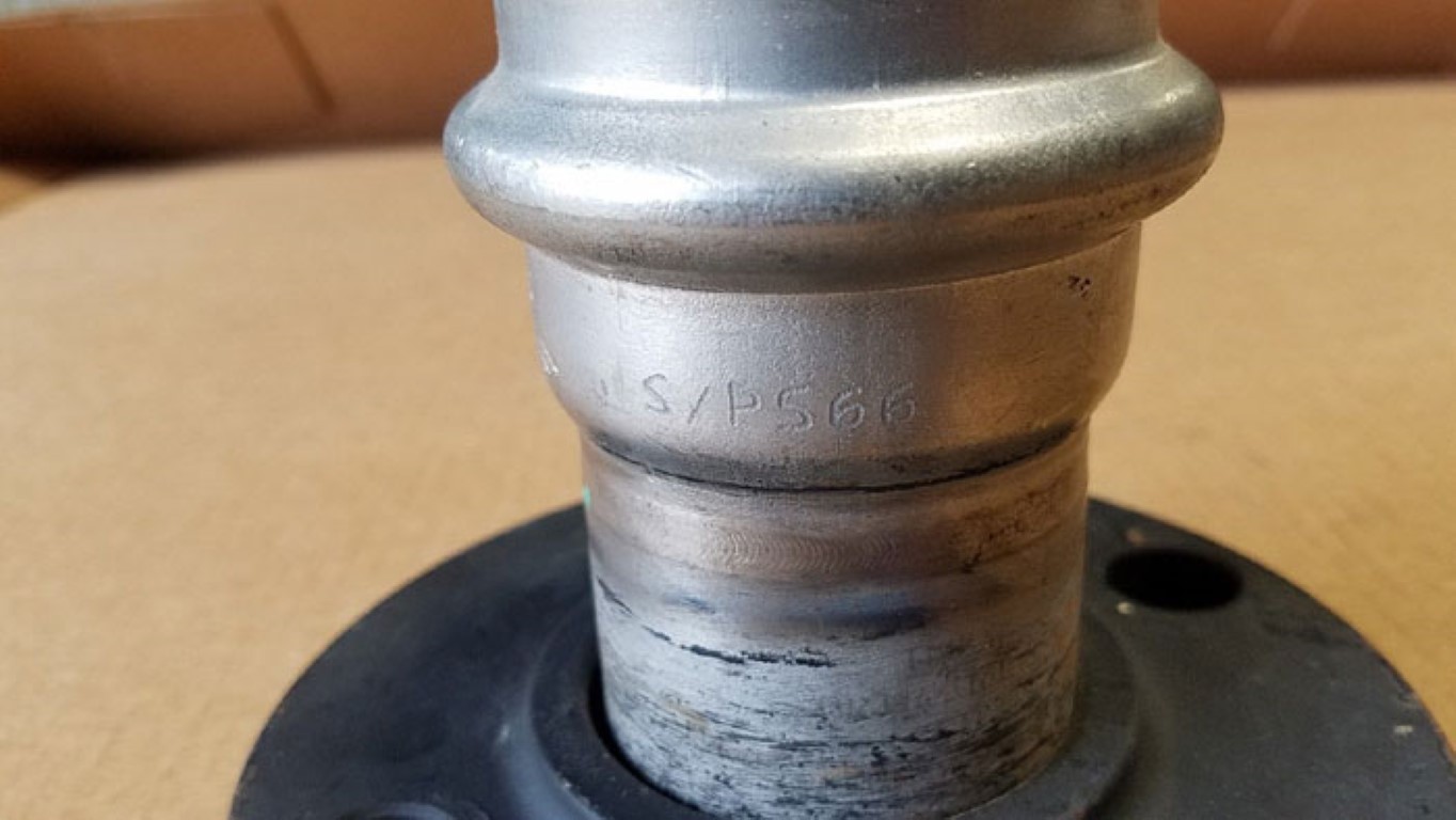 Victaulic Vic-Press 2" Coupling 316SS w/ 2" 150# Van Stone Flange A105 #P566