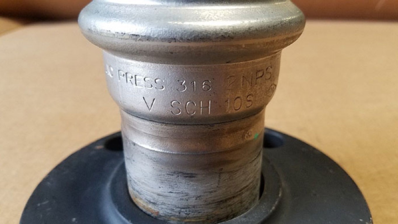 Victaulic Vic-Press 2" Coupling 316SS w/ 2" 150# Van Stone Flange A105 #P566