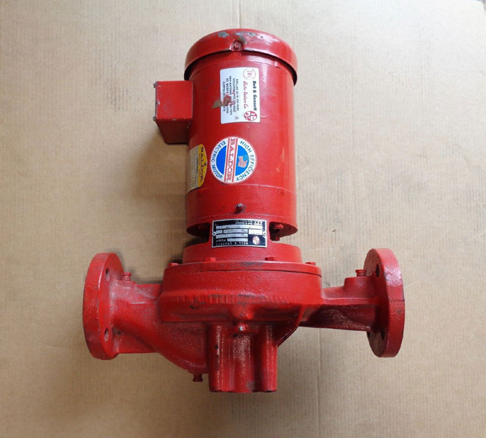 Bell & Gossett 802x7 Close Coupled InLine Centrifugal Pump 6.75" Dia, 2HP