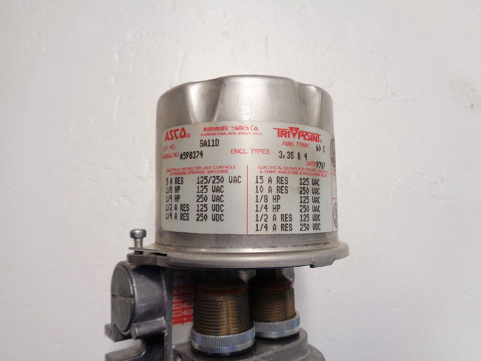 ASCO Tri-Point SA11D Pressure Switch TN10B21