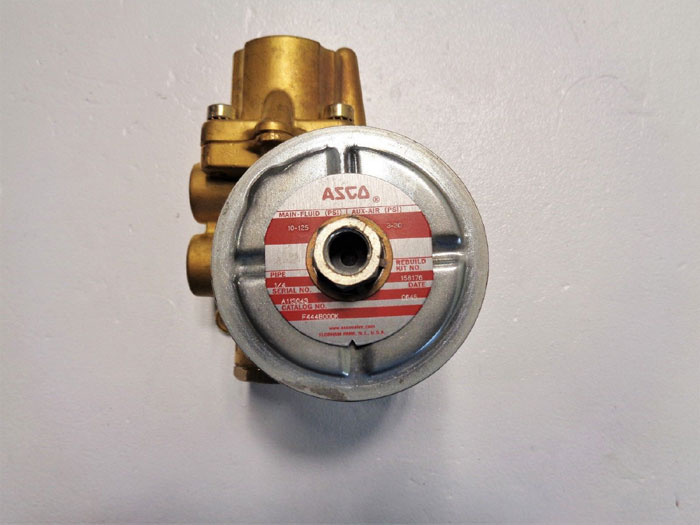 ASCO 4-Way 1/4" Brass Solenoid Valve F444B000K