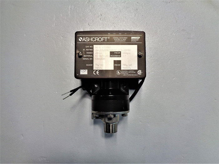 Ashcroft 100 PSI Pressure Switch B424V XFMG606