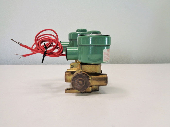 ASCO 4-Way Dual Solenoid Valve, 3/8", Brass, 8344B060 & 80033