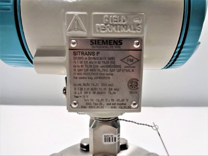 Siemens Sitrans P Pressure Transmitter 7MF4035-3CY10-1NC7-Z