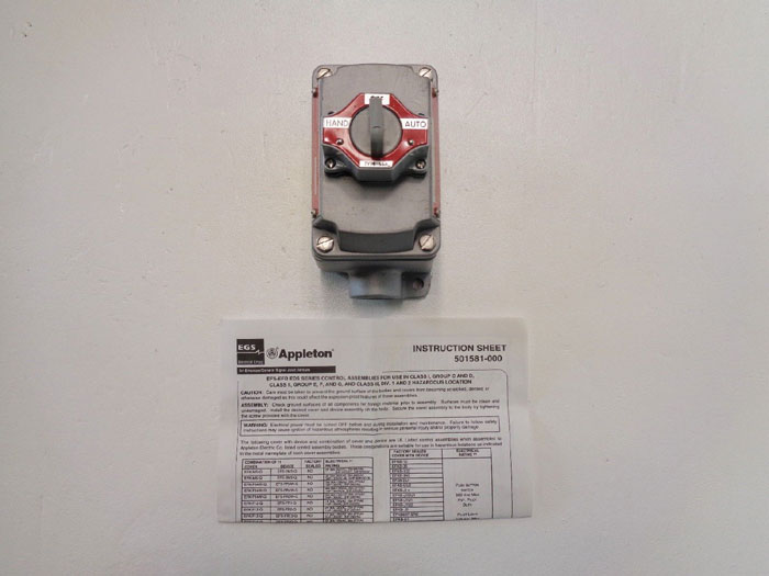 Appleton Selector Switch EFDB175-102