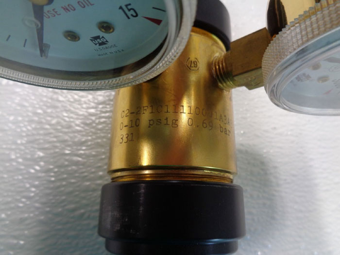 GO Pressure Regulator, 0 10 PSIG, 3600 PSIG Max Inlet, C2