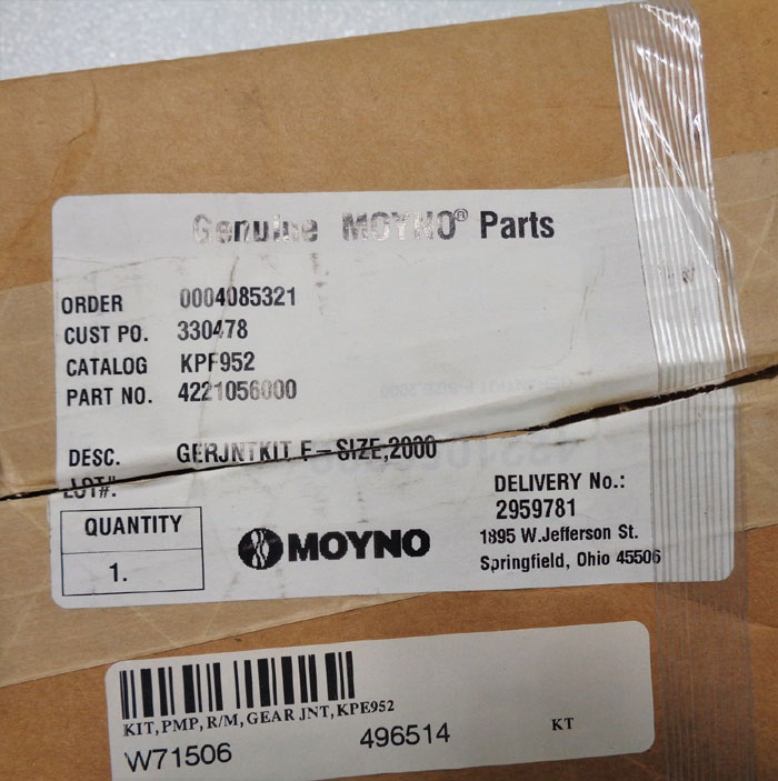 Moyno Pump Gear Joint Kit, Size 2000, Cat# KPF952, Part# 4221056000