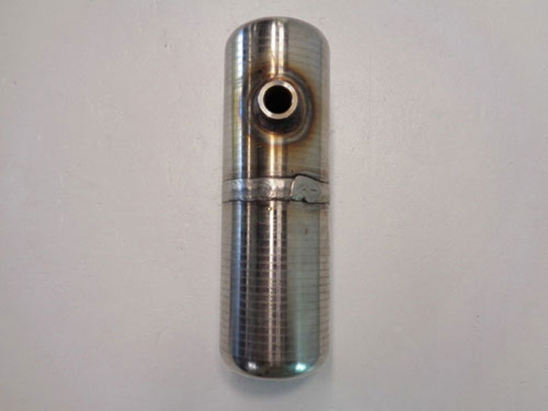 Stainless Steel Condensate Pot, 1/2" NPT, 11" Length, 4" Width, #CP3C8D