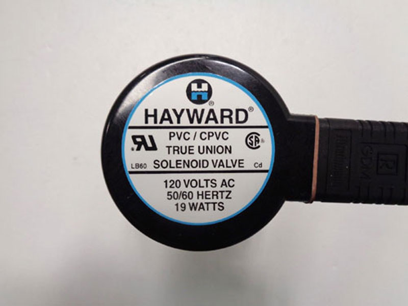 Hayward 1/4" True Union Solenoid Valve, CPVC SV2025STV