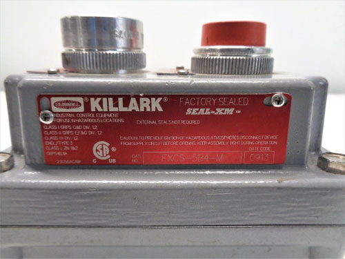 Killark Start Stop Double Push Button Control Station FXCS-5B4-M