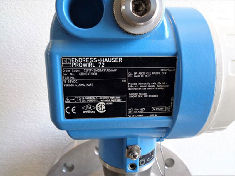 Endress Hauser Prowirl 72 Vortex Flowmeter 6" 300# 72F1F-SM3BA1PAB4AW, Stainless