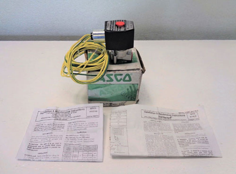 ASCO Red Hat 2-Way 1/4" Solenoid Valve EFHT8016H1 & HV427246002