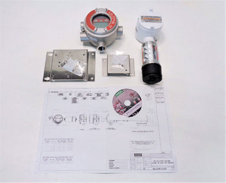 MSA Ultima IR Methane Gas Sensor A-ULTX-SENS-38-2-0 & XE MONITOR A-ULTIMAX-XP-E