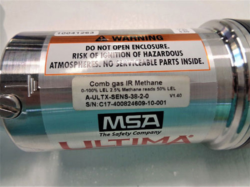 MSA Ultima IR Methane Gas Sensor A-ULTX-SENS-38-2-0 & XE MONITOR A-ULTIMAX-XP-E