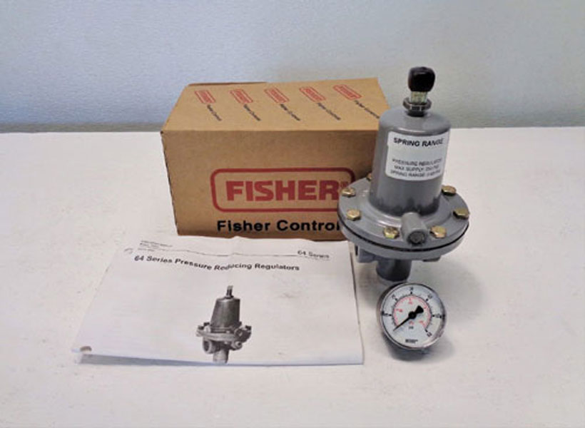 LOT OF (2) Fisher Series 64 Pressure Reducing Regulators