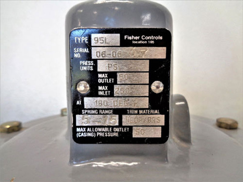 Fisher 1/2" Pressure Regulator 95L
