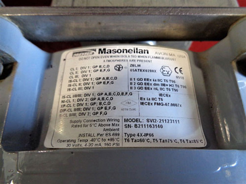 Dresser Masoneilan V-Max 3" 150# SS Control Valve #33-36425, PVC-600-50 Actuator