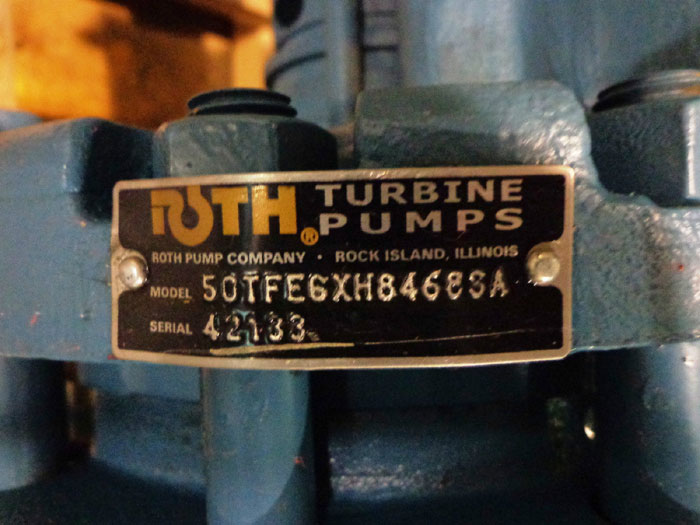 ROTH TURBINE PUMP 50TFE6XH84683A