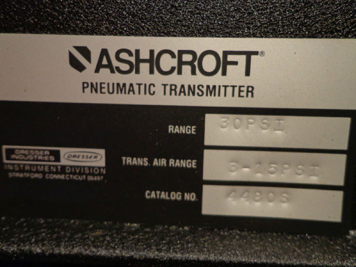 ASHCROFT PNEUMATIC TRANSMITTER