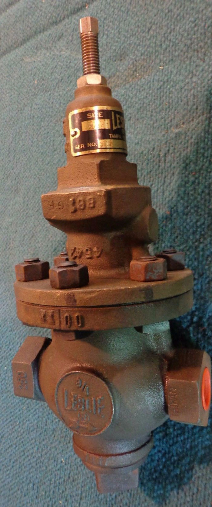 LESLIE 3/4" BRASS BONNET REGULATOR