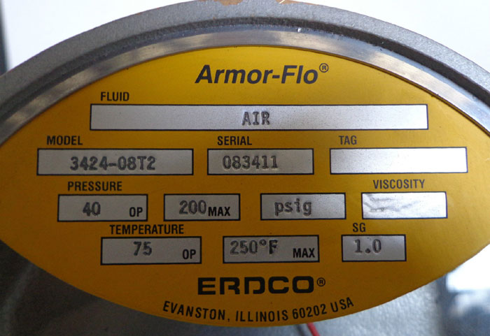 ERDCO ARMOR FLO BRASS FLOW METER 3424-08T2