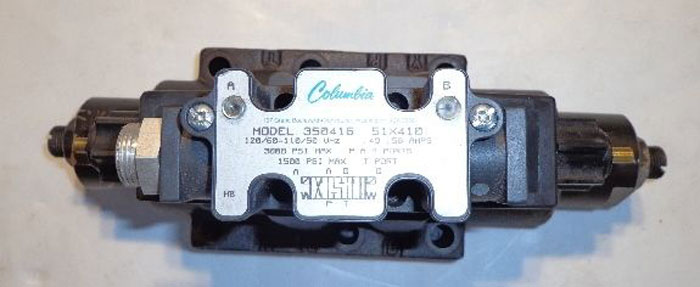 COLUMBIA HYDRAULIC VALVE, MODEL 350416 51X410