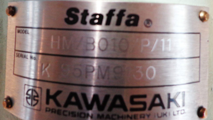 KAWASAKI STAFFA RADIAL FIXED DISPLACEMENT  HYDRAULIC MOTOR HM/BO10/P/11