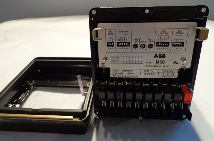 ABB TYPE MCO OVERCURRENT RELAY, STYLE# 1354D01A02, SCHEMATIC# 1353099